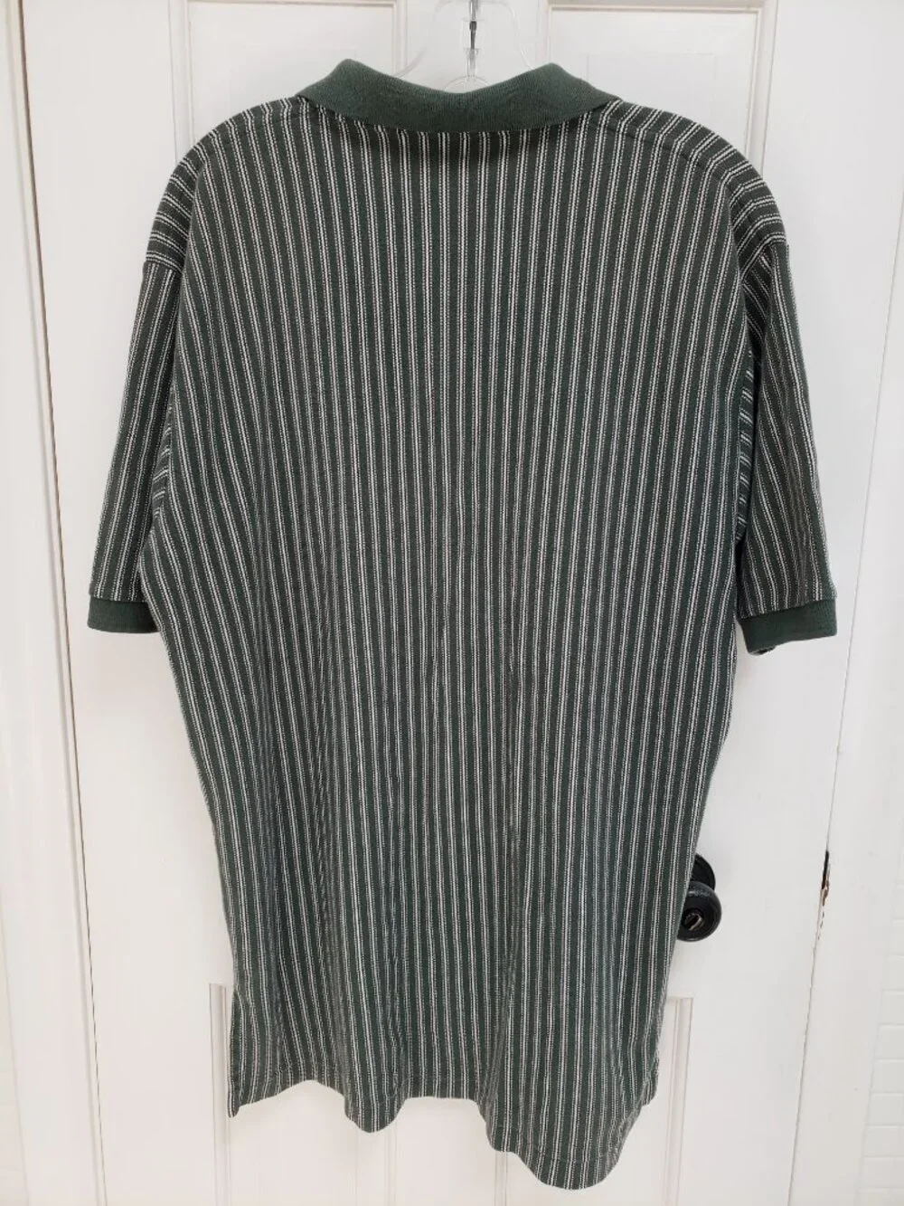 Polo Sport Ralph Lauren Polo Shirt Vintage 90s Vertical Striped L Green